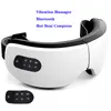 Massager Eye Smart Mask Vibrator Compress Bluetooth Parating Opieka ogrzewania Zmęczenie Zaspanie Składane urządzenie ładowanie USB 220909