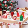 Décorations de Noël Petits Cadeaux Sac Bonbons Présente Pour Enfants Filles Xmas Santa Zip Porte-Cadeaux Mini Porte-Monnaie Noel 220908