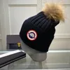 Cappello lavorato a maglia di design in popolari cappelli invernali canada Lettera d'oca Pom berretto berretti di lana calda sci invernale protezione dal freddo all'aperto 7 colos