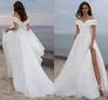 Enkel A-Line Organza Wedding Dress for Women 2022 Off The Shoulder Beach Bridal Gowns Backless Custom Made Vestido de Novia