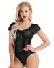 Kvinnors gl￤nsande metalliska kattdr￤kt kostymer reflekterande gymnastik i ett stycke Leotard bodysuit f￶r scenprestanda balettdanskl￤der f￶r barn