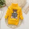 Pulover Autumn Winter Sweater Top Baby Kilding Clothing Boys Girls Knusted Pullover Studle Sweater Kids Spring Wear 2 3 4 6 8 Ends