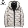 Masculino de parkas Jaysce Moda de inverno masculino Snow Snow Sports Térmicos Jaqueta de grandes dimensões da tendência coreana Capuz à prova de vento Y22