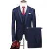 Men's Suits Blazers JacketPantVest Korean One Button Suit Men Clothing Spring Slim Fit Wedding Dress Casual Business Formal Wear Tuxedo 220909