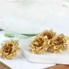 Faux Floral Greenery 10pcs 45cm Velvet Rose Flower Heads Heads Decoration لحفلات الزفاف مربع هدايا لف DIY الزفاف الزهور المزيفة J220906