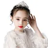 Home Party Favor Shiny Crystal Bridal Tiara girls birthday Crowns Party Pageant Silver Plated Crown Headband Wedding Tiaras Accessories LT015