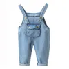 Overaller baby flicka overall barn casual byxor jumpsuit småbarn spädbarn denim dungarees barn jeans lek 220909