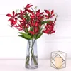 Decorative Flowers Simulation Flame Lily Home Interior Living Room Table Decoration Artificial Floral Ornaments Fake Wedding High Quality