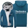 Men's Hoodies Men's 2022 Technics Men Dj 1200 Turntable Music Hoodie Sweatshirt Warm Thick Fleece Zipper Jackets Sportswear Outwear
