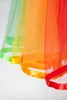US Stock Womens Rainbow Tutu kjol skiktade tyllkjol flickor färgglada halloween kostymer tutu