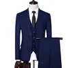 Herrenanzüge, Blazer, formelle Business-Hochzeit, 3-teiliges Anzugset / Herren-Blazer, Jacke, Hose, Weste, Hose, Kleid, Weste 220909