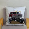 Kudde USA Cartoon Monster Truck Car SUV Mönster Cover Plush Covers 45 45cm Kuddar Fall Heminredning Kuddväska