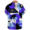 Men's Casual Shirts Men's And Women's Hawaiian 3D Music Instrument Printed Fashion Short Sleeve T-Shirts Loose Breathable 5XL