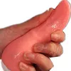 Masseur de jouets sexuels lapin énorme vibrateur de gode de langue pour les femmes G