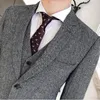 Men's Suits Blazers For Wedding Dress High Quality 50% Wool Forwal Wear JacketsSuit PantsVest Slim Casual Blazer Size3XL 220909