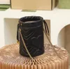 Brand luxury design mini bucket bag 2022 women's fashion retro style one shoulder crossbody bags printed color handbag