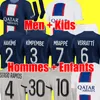 Speler 30 10 MBAPPE 7 voetbaltrui Hakimi Sergio Ramos Sanches PSGS 22 23 Maillots voetbalhirt 2022 2023 Men Kids Kit Sets Uniforme Enfants