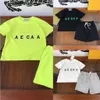 T-shirt Kids Corp M￩dio Fit Clothing Conjunto de roupas Lux T-shirts Ternos para meninos e meninas Lensleeved Top Tracksuit para adolescentes262s