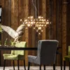 Pendant Lamps Postmodern Creative Restaurant Chandelier Personality Model Room Long Bar Study Desk Light Luxury Stone Shelf