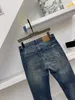 De nya mäns elastiska jeans designer stil retro casual jeans bekväm och mångsidig