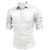 bright man top shirt autumn blusa casual silk long sleeve bluse fashion spring blouse mens Cardigan Hawaiian shirts