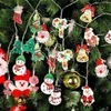 Altri articoli per feste per eventi Stringa di Natale 20 con lampada a LED Albero di Natale Pupazzo di neve Babbo Natale Lampada a sospensione natalizia per decorazioni natalizie 220908