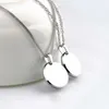 Colliers pendentifs 2022 Mode personnalisé pendentifs en tungstène collier de couples laser graver des lettres / pos ne se fanent jamais pour homme et femme