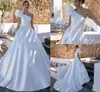 Elegant A-Line One Shoulder Stain Wedding Dress 2023 Beading Sleeveless Bridal Gowns For Women Custom Made Vestido De Novia