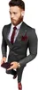 Herenpakken blazers herenpakken grijze 2 stuks rapel plaid wol dubbele borsten fit business gewone inkeping prom smoking