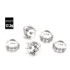 Cluster Anneaux 5 pcs Bohême Knuckle Pour Les Femmes Minuscule Cristal Étoile Lune Doigt Knuckles Bague Ensemble Femme Vintage De Noce Bijoux Cadeau