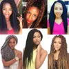 Sénégalais Twist Crochet Cheveux 22 pouces pour les femmes noires Petite eau chaude Réglage des tresses pré-bouclé