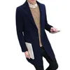 Men039S Trench Coats Autumn Winter Men Coat Solid Long Eleve Single Single Seboicets Jacket Outdoor 2022 Fashion Wool A3971291