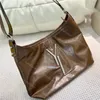 Bolsas de ombro de crossbody para mulheres bolsas de designer de cartas de prata grandes bolsas grandes compras de couro casual Totes Beach Shopper y bolsa