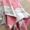 Luxury scarf soft cotton throw pillow leisure sofa cushion brand wool knit blanket 130-170cm