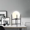 Lampes de table Lampe boule de verre nordique Salon Thé Bureau Chambre Chevet Décoratif