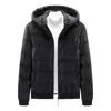 Herren Daunenparkas Winter Warme Herren Daunenjacke Mantel Lässiger Parka mit dicker Kapuze Solide weiße Entendaunenjacken Herrenhut Abnehmbare Puffermäntel 220909