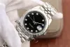 EWF tylko 126334 A3235 Automatyczne męskie zegarek 41 mm Fled Bedel Black Diamond Markery Jubileesteel Bransoletka Super Edition Bezpłatna karta seria