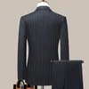 Мужские костюмы Blazers Jacketpants мужской свадебный выпускной костюм Slim Fit Tuxedo Men Formal Business Work Suits 2 шт.