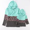 Passende Familien-Outfits Girlymax Halloween Herbst Baby Mädchen Mommy me Tie Dye Bleached Hoodie Boutique Top Leopard Kürbis BOO Langarm Kinderkleidung 220909