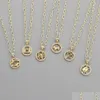 Pendant Necklaces 12 Constellation Necklace Simple Inlaid Zircon 18 Gold Plated Pendant Jewelry For Women Drop Delivery 2021 Necklace Dh16H