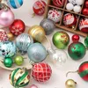 42/44 pièces boules de noël colorées ornements d'arbre de noël pendentifs suspendus décor à la maison cadeaux de nouvel an Noel Navidad