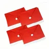 Almohada 4/6pcs Cubierta de silla de Navidad Rojo Santa Hat Decoraciones de mesa trasera