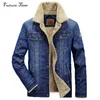 Мужские куртки M6XL Мужчины и пальто бренд одежда для джинсовой джинсы густой теплый зимний переход мужчина ковбой YF055 220908