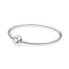 White Love Heart Clasp Bangle Bracelets Authentic Sterling Silver Women Wedding designer Jewelry For pandora girlfriend Gift Charms Bracelet with Original Box