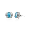 Klassieke damesstuds oorbellen trendy traditionele 925 sterling zilveren oorbellen voor vrouwen ingelegde ovaal juweel hoge sieraden verjaardagsfeestje cadeau kerstsent