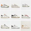 Designer Classic Sneakers New Release Casual Shoes Brand Super Star Golden Sequin White Do-Old Dirty Shoe