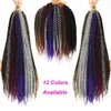 Ombre Water Wave Crochet Волосы Сенегальский закручивание 18/22 дюйма косички.