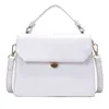 Steen Patent White Crossbody Tasks For Women 2021 Summer Style Small Handbag Mini Tas Pu Leather Handbag Ladi Digner Bollocks