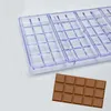 長方形のプラスチック型チョコレートフォンダン型透明アイスキューブゼリー金型食品グレードDIYベーキング金型ホームキッチンツールBH7557 TYJ