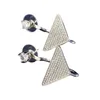Einfache Charm-Ohrringe, modisch, versilbert, Luxus-Designer, geometrischer Dreieck-Ohrring, Paar, Hochzeit, Party, Schmuck, Vintage-Design-Accessoire